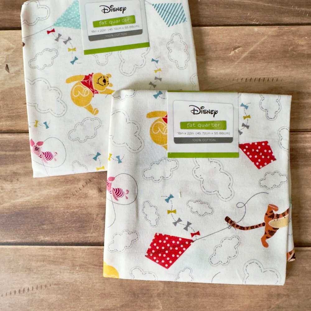 Pooh Colorful Kite and Cloud Fabric Set